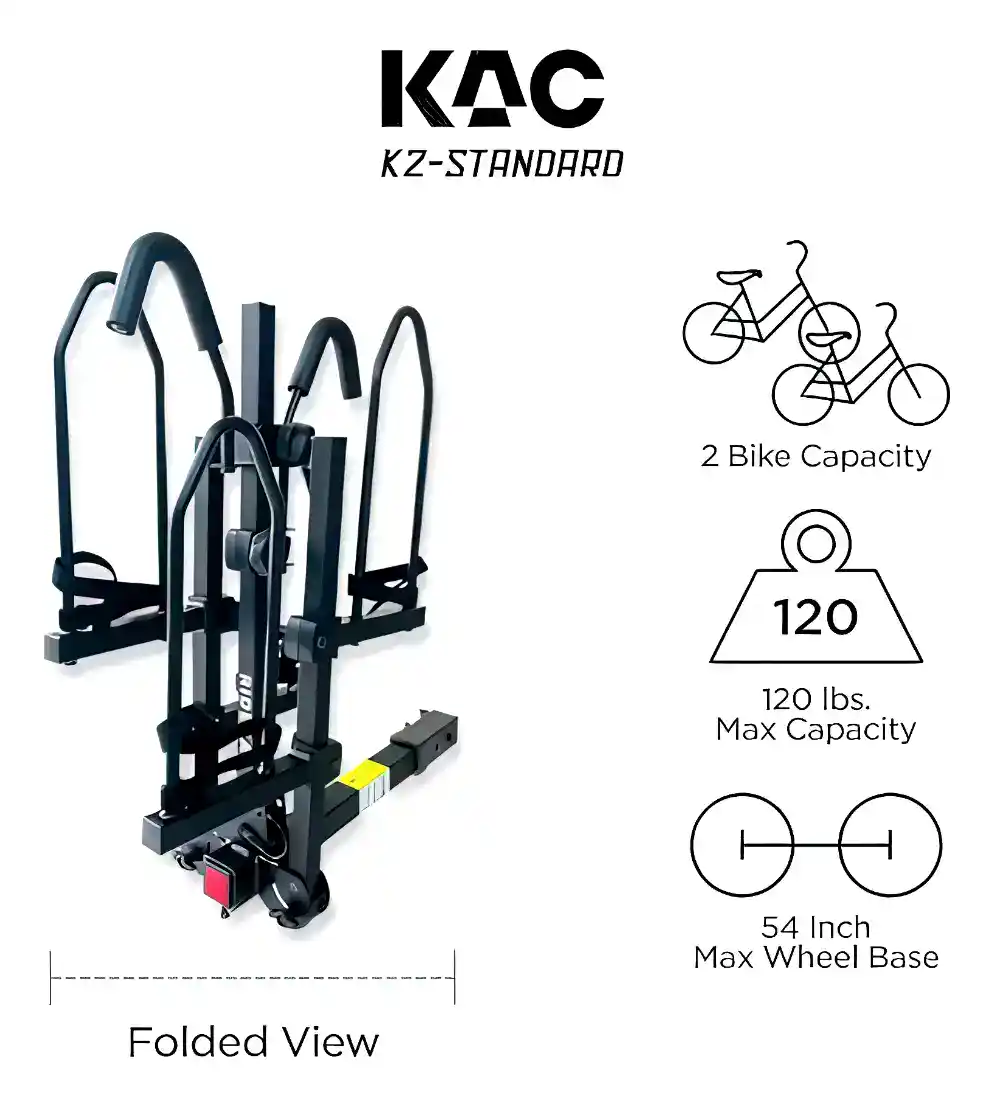 KAC Standard Bike Rack for Car SUV Hatchback Mount Heavy-Duty Bicycle