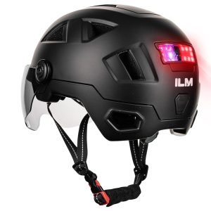 ILM Smart Bike Helmet Brake Warning LED Light Control NTA8776 CE CPSC Triple Certification Adult Bicycle Casco Men Women