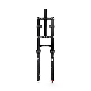 T7 upgrade Aluminum double-shoulder pneumatic front fork with travel up to 100mm