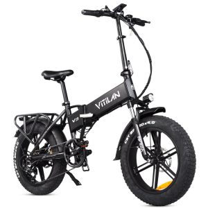 V3 2.0 Folding Fat Tires Adult All Terrain Electric Bike