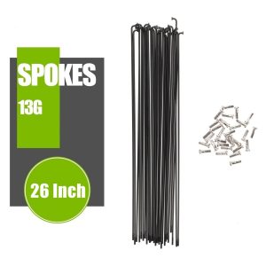 VIVI Bike 26 Inch Bike Spokes with Nipples