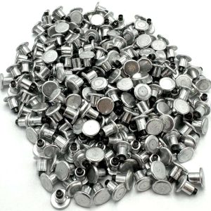BILLY FLAMINGO'S BRAND Bike Studs for Fat Bike Tires, Aluminum Body, Concave Carbide Tip, Anodized Bicycle Studs, Qty 261pcs