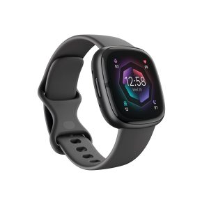 Fitbit Sense 2 Advanced Health and Fitness Smartwatch with Tools to Manage Stress and Sleep, ECG App, SpO2, 24/7 Heart Rate and GPS, Shadow Grey/Graphite, One Size (S & L Bands...