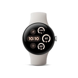 Google Pixel Watch 3 (41mm) Latest Model - Android Smartwatch, Heart Rate Tracking, Fitbit Advanced Running, Fitness Insights, 24-Hour Battery - Polished Silver Aluminum Case -...