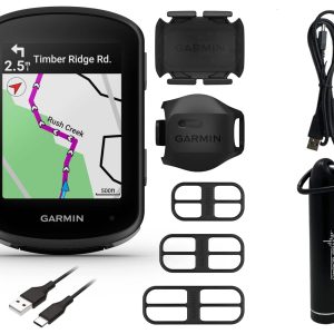 Wearable4U - Garmin Edge 540 GPS Cycling Computer, Button Controls, Advanced Navigation with Garmin Speed and Cadence Sensors and E-Bank Bundle