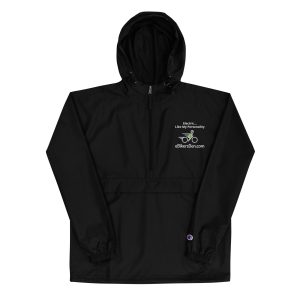 Champion Packable Rain Jacket with Hood - "Electric... Like My Personality" - eBikersDen