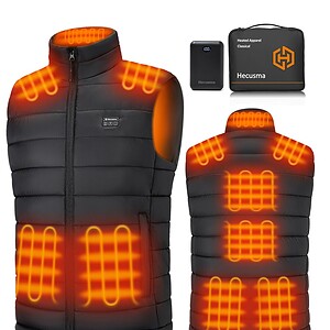 Heated Vest for Men with Battery Pack Included 16000mAh 7.4V, Electric Men's Heated Vests Lightweight Heating Vest Cycling