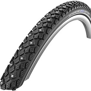 Schwalbe Winter 700Cx30C Wire Kevlar Guard Reflex Studded 50TPI 50-95PSI 805g Tire, Black, 28" x 1.20