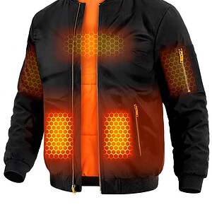 Wulcea Graphene Heated Jacket for Men 12V Fast Charge 18400mAh Large Capacity
